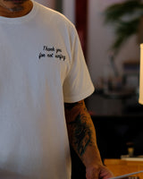 Thank you for not surfing embroidered tee