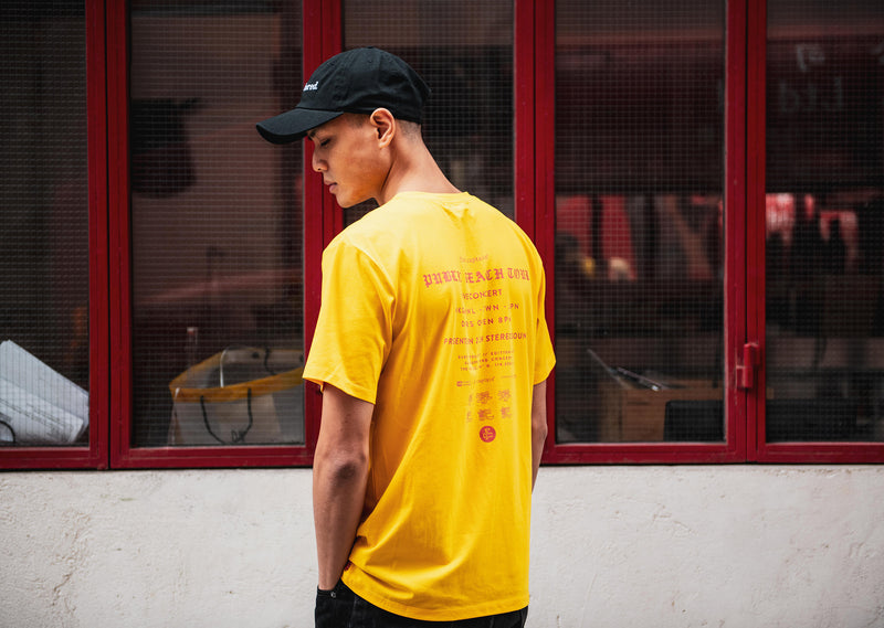 Concert Tour tee (yellow)