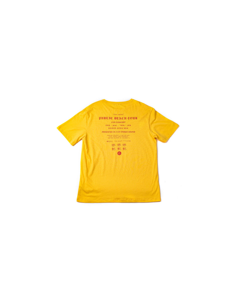 Concert Tour tee (yellow)