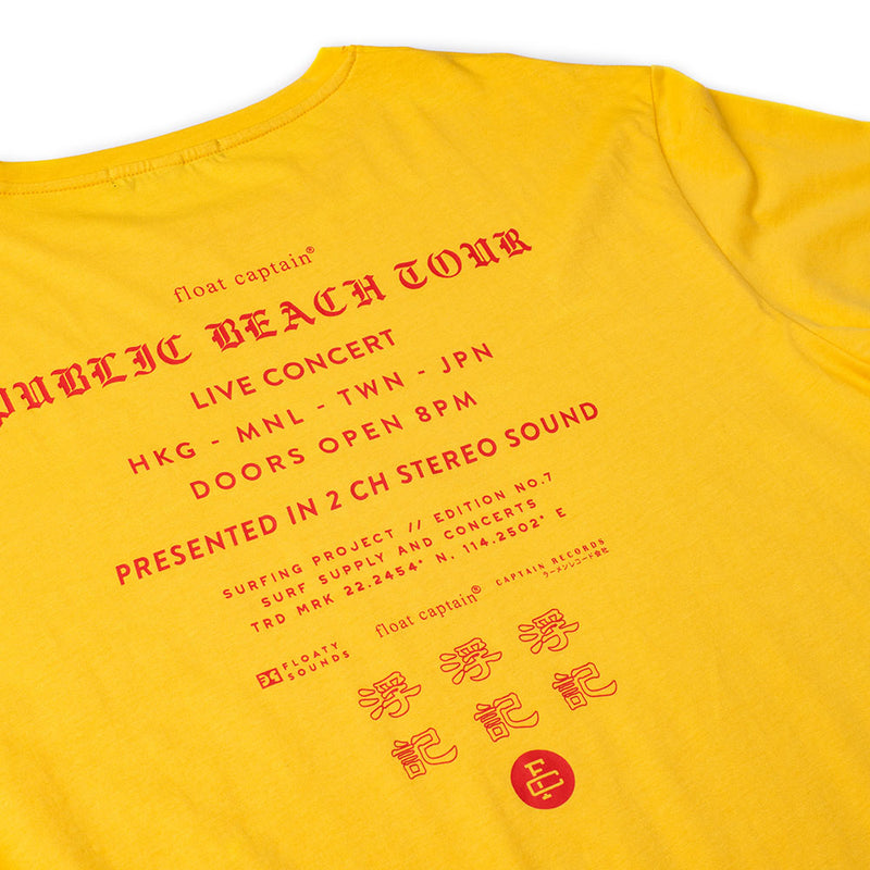 Concert Tour tee (yellow)