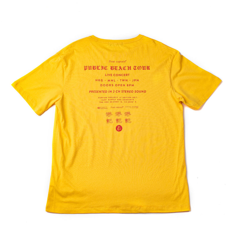 Concert Tour tee (yellow)